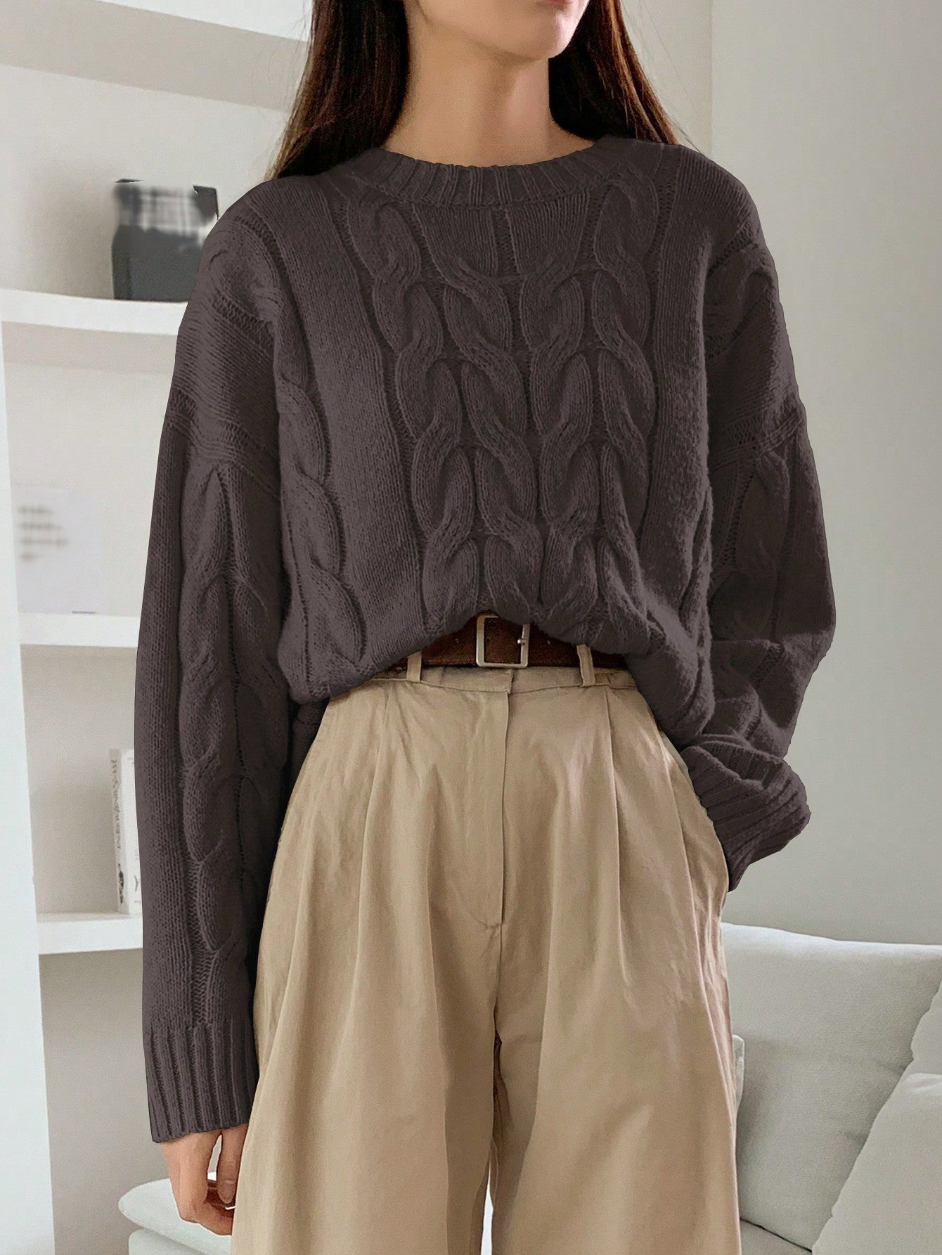 Mara™ | Oversized trui met blote schouders
