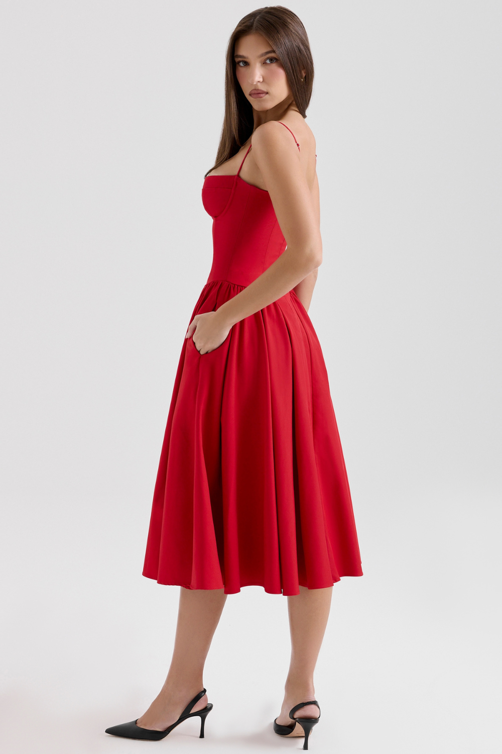 Celine Corset Midi Jurk