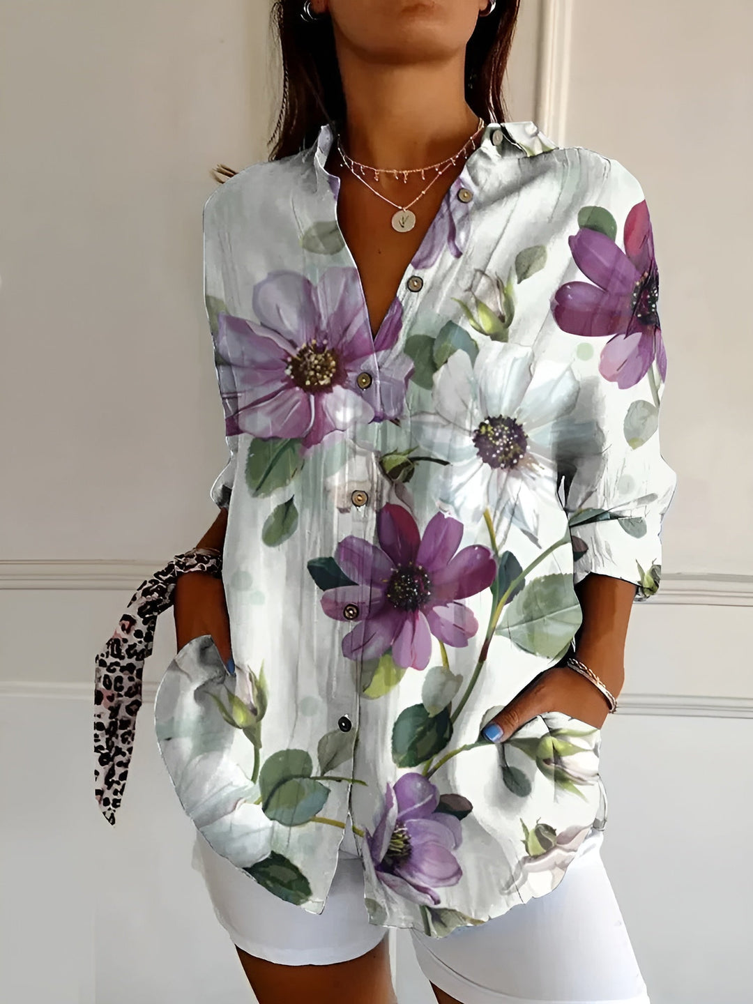 Lovisa™ – Elegante Soepelvallende Blouse met Bloemenprint