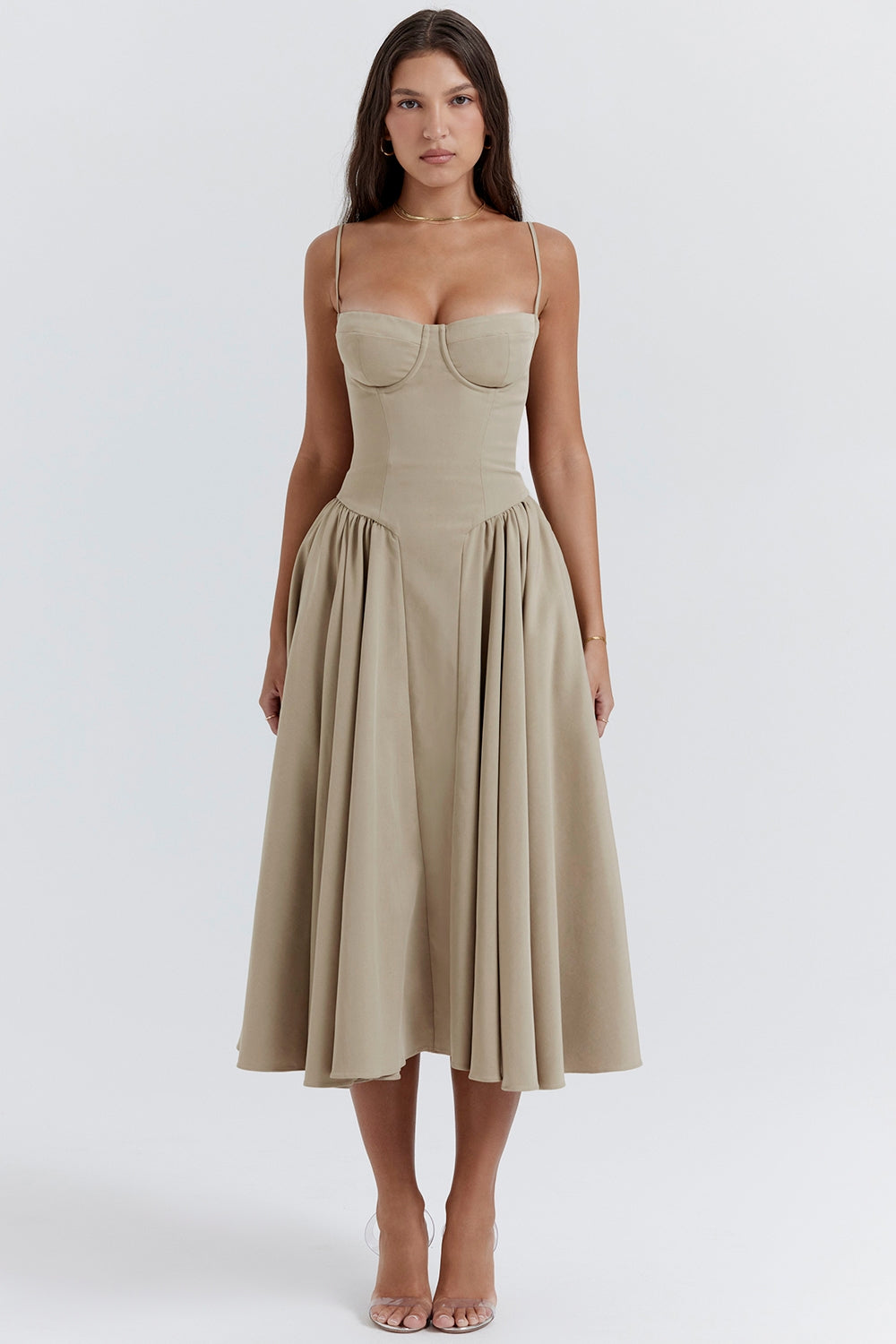 Celine Corset Midi Jurk