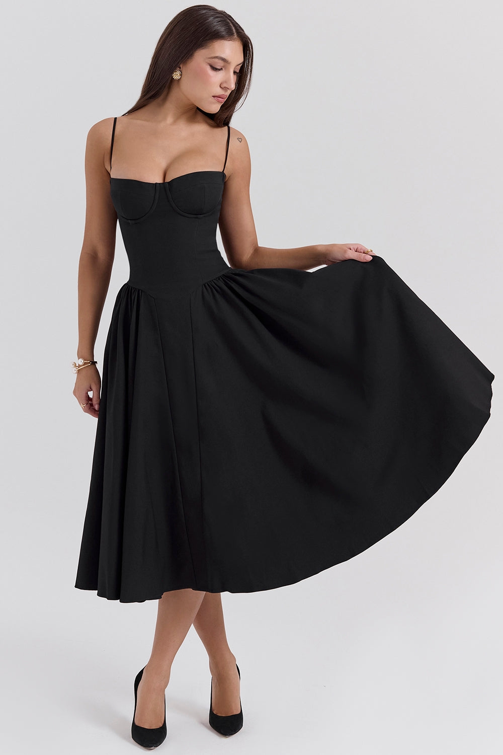 Celine Corset Midi Jurk
