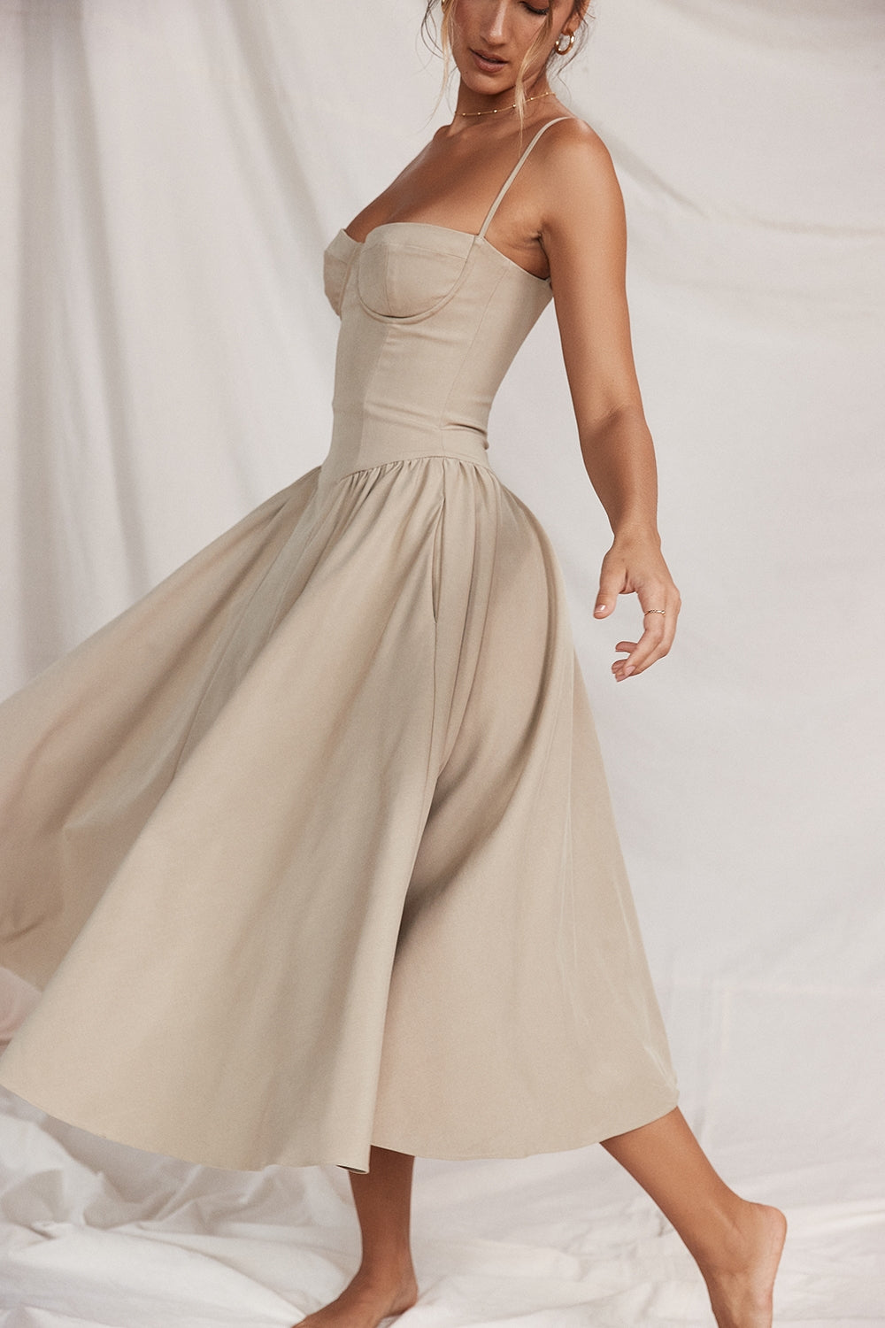 Celine Corset Midi Jurk