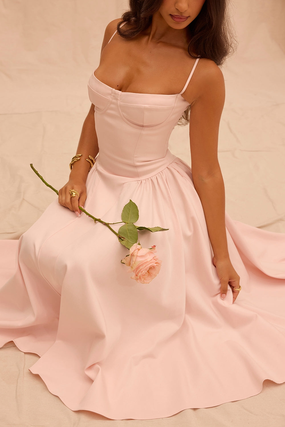 Celine Corset Midi Jurk