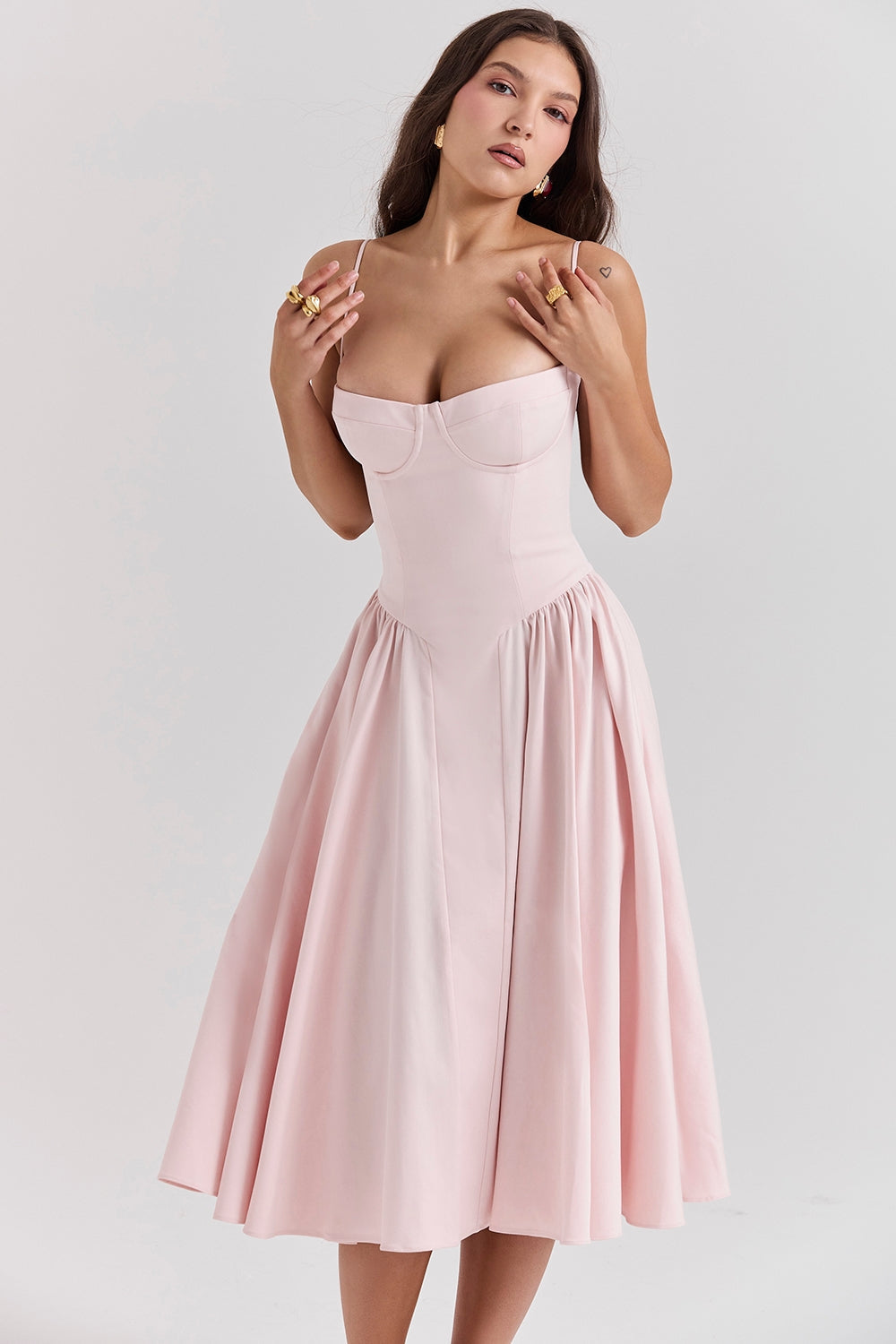 Celine Corset Midi Jurk