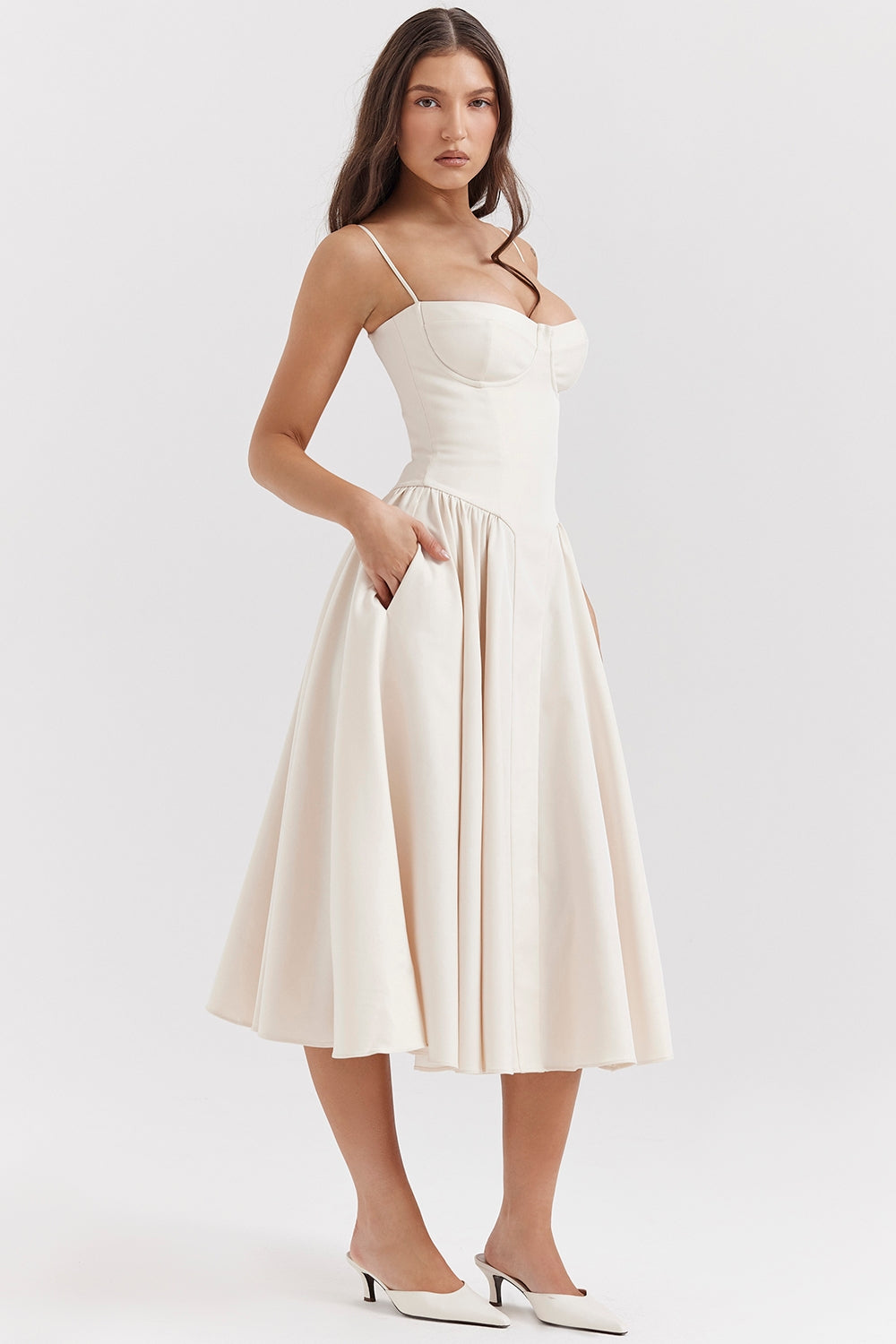 Celine Corset Midi Jurk