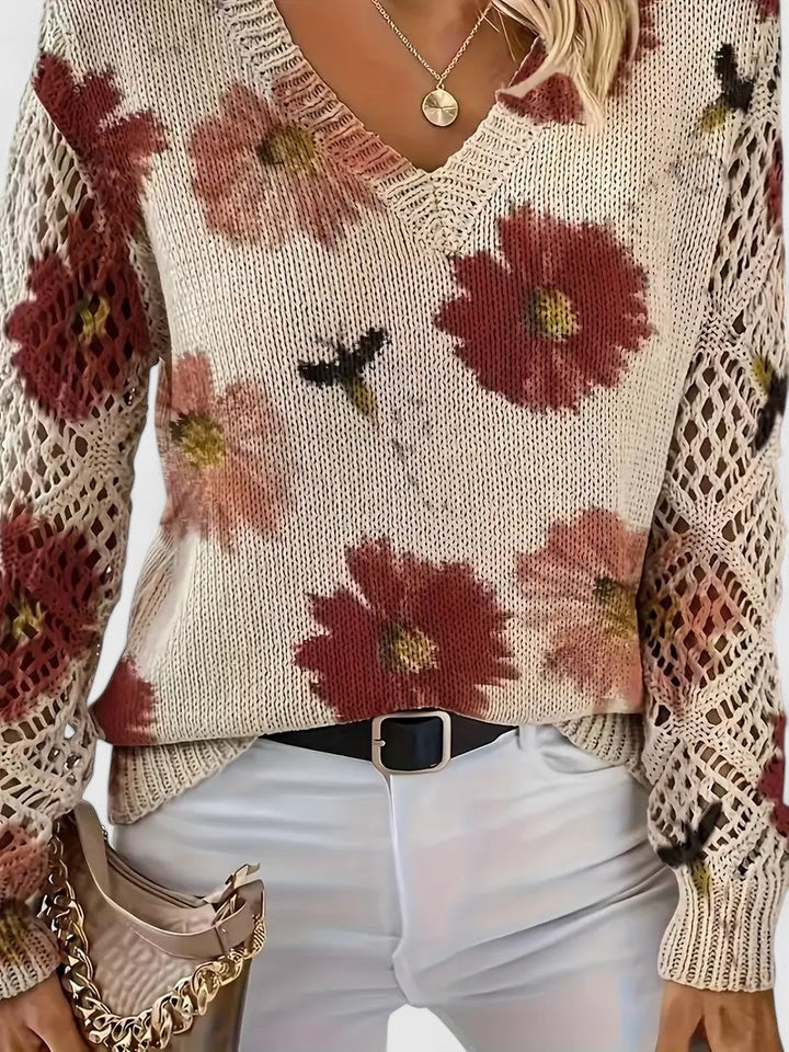 Liza™ | Elegante Gebreide Bloementrui