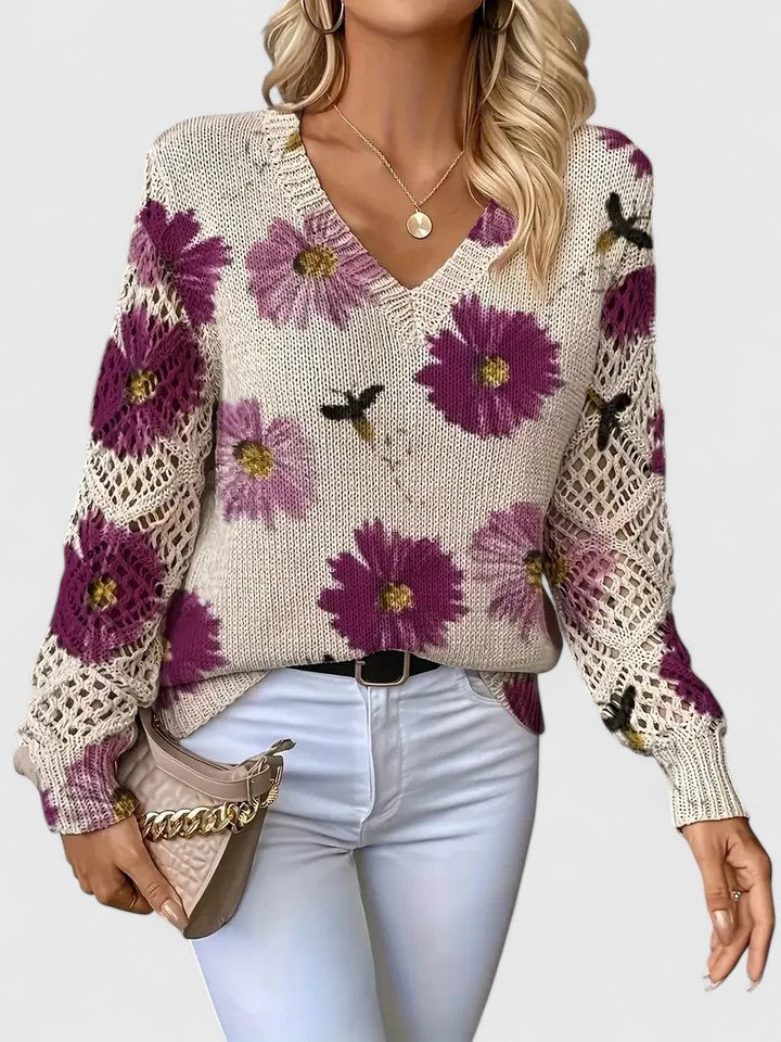 Liza™ | Elegante Gebreide Bloementrui