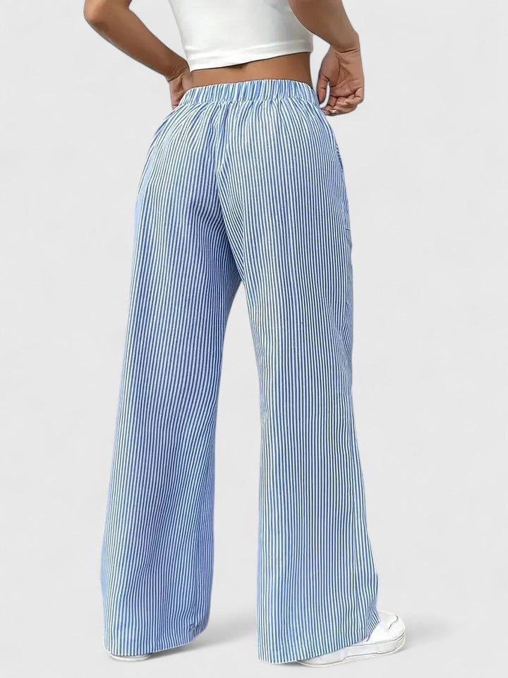 Dominique | Elegante wijde broek met comfortabele pasvorm