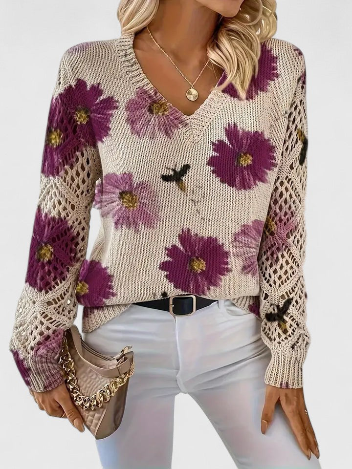 Liza™ | Elegante Gebreide Bloementrui
