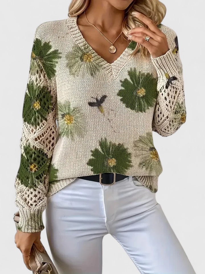 Liza™ | Elegante Gebreide Bloementrui