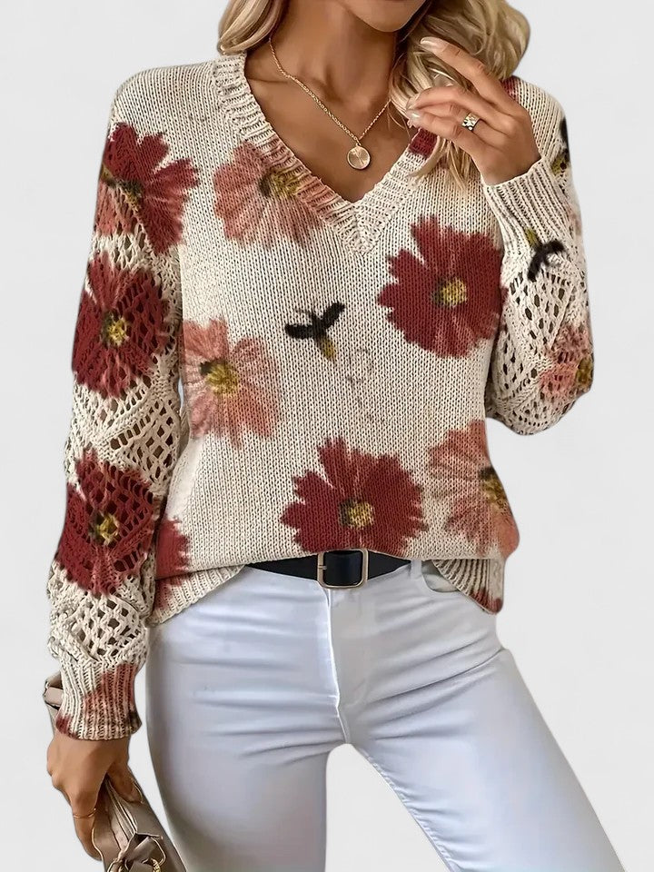 Liza™ | Elegante Gebreide Bloementrui
