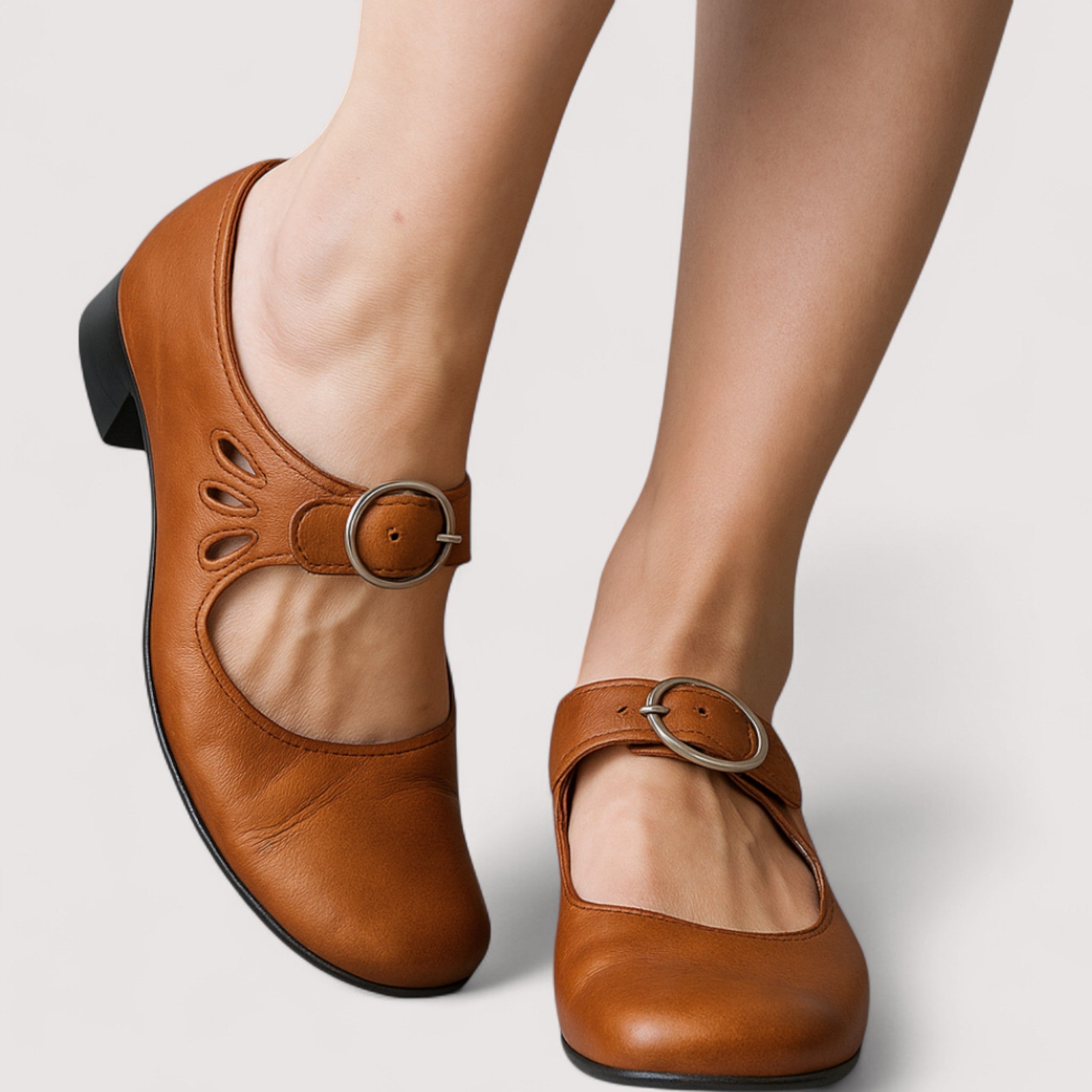 Els | Orthopedische leren sandalen met comfortabele wedge-zool