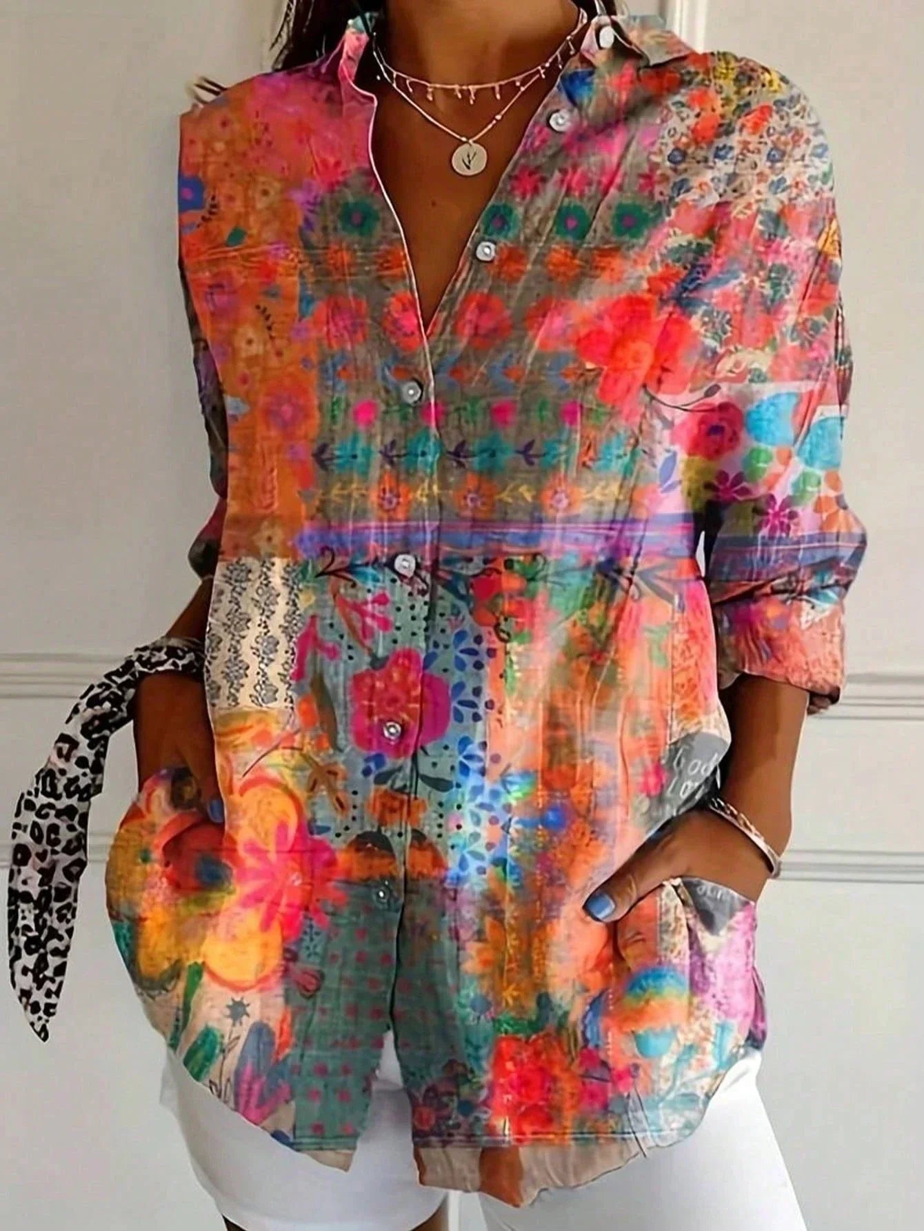 Annika | Kleurrijke blouse
