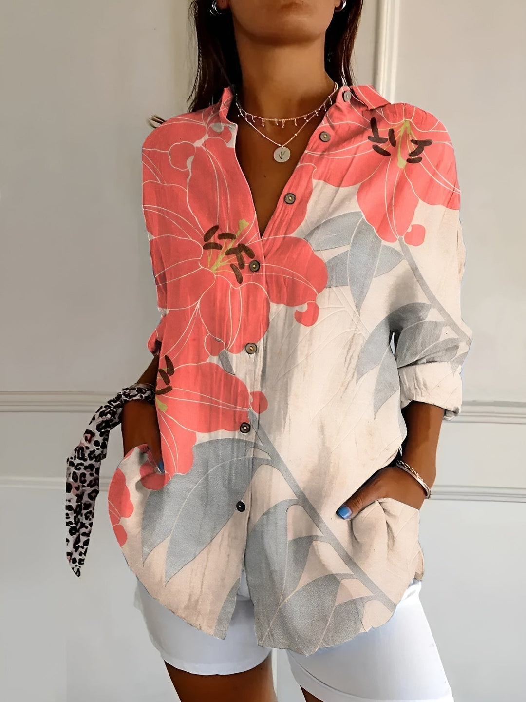 Lovisa™ – Elegante Soepelvallende Blouse met Bloemenprint