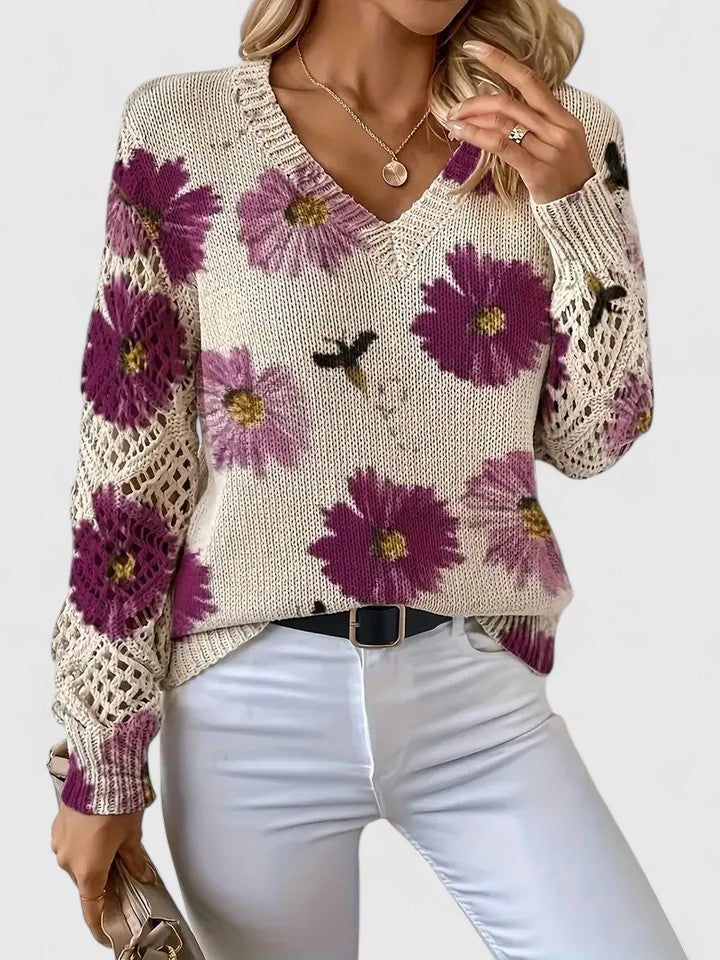 Liza™ | Elegante Gebreide Bloementrui