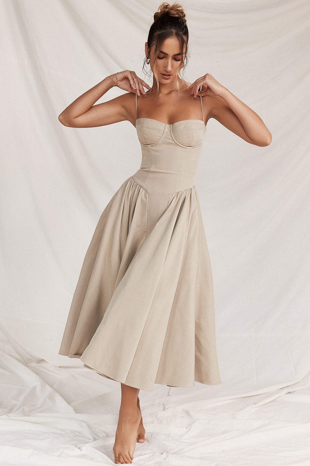 Celine Corset Midi Jurk