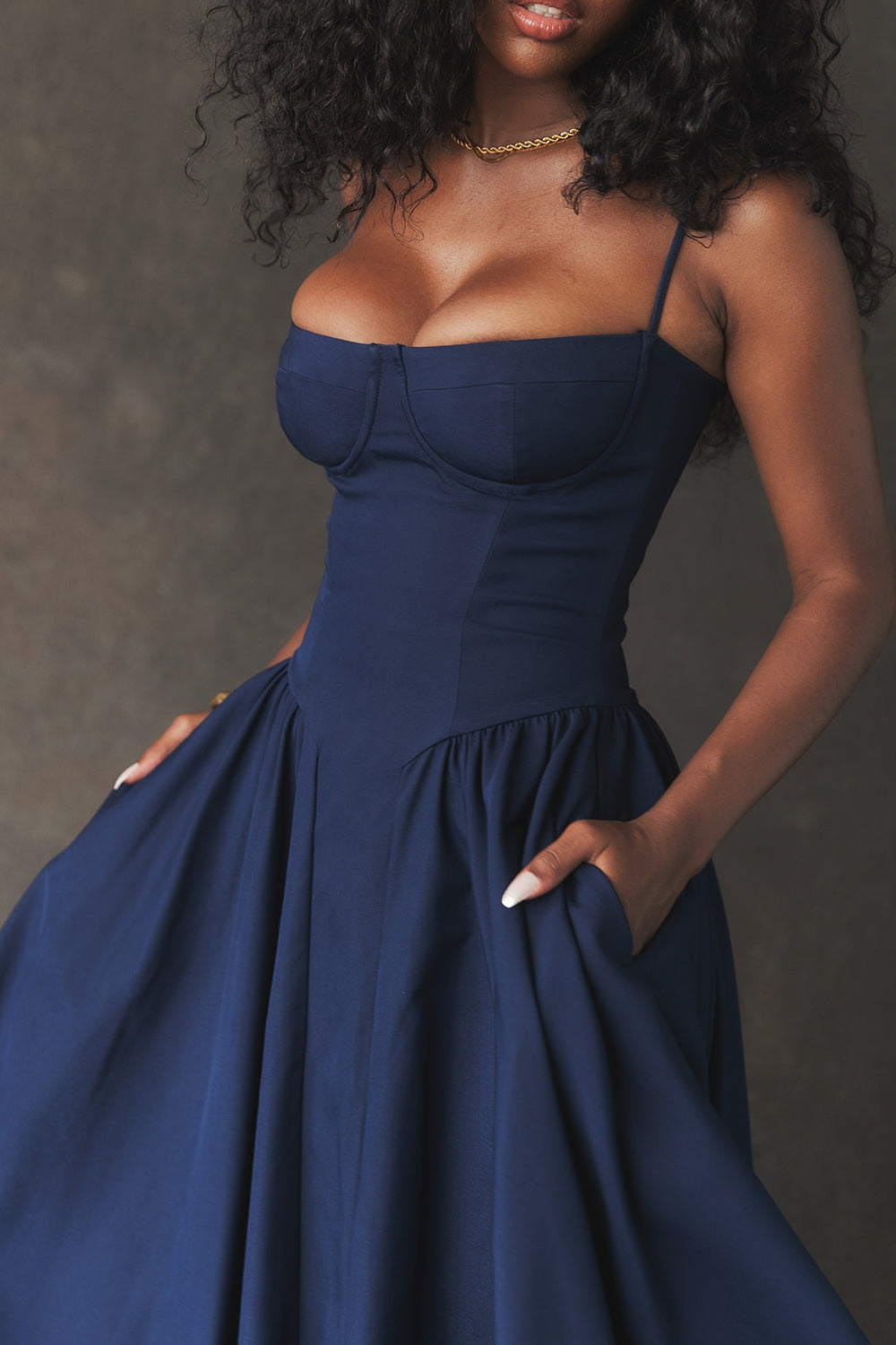 Celine Corset Midi Jurk