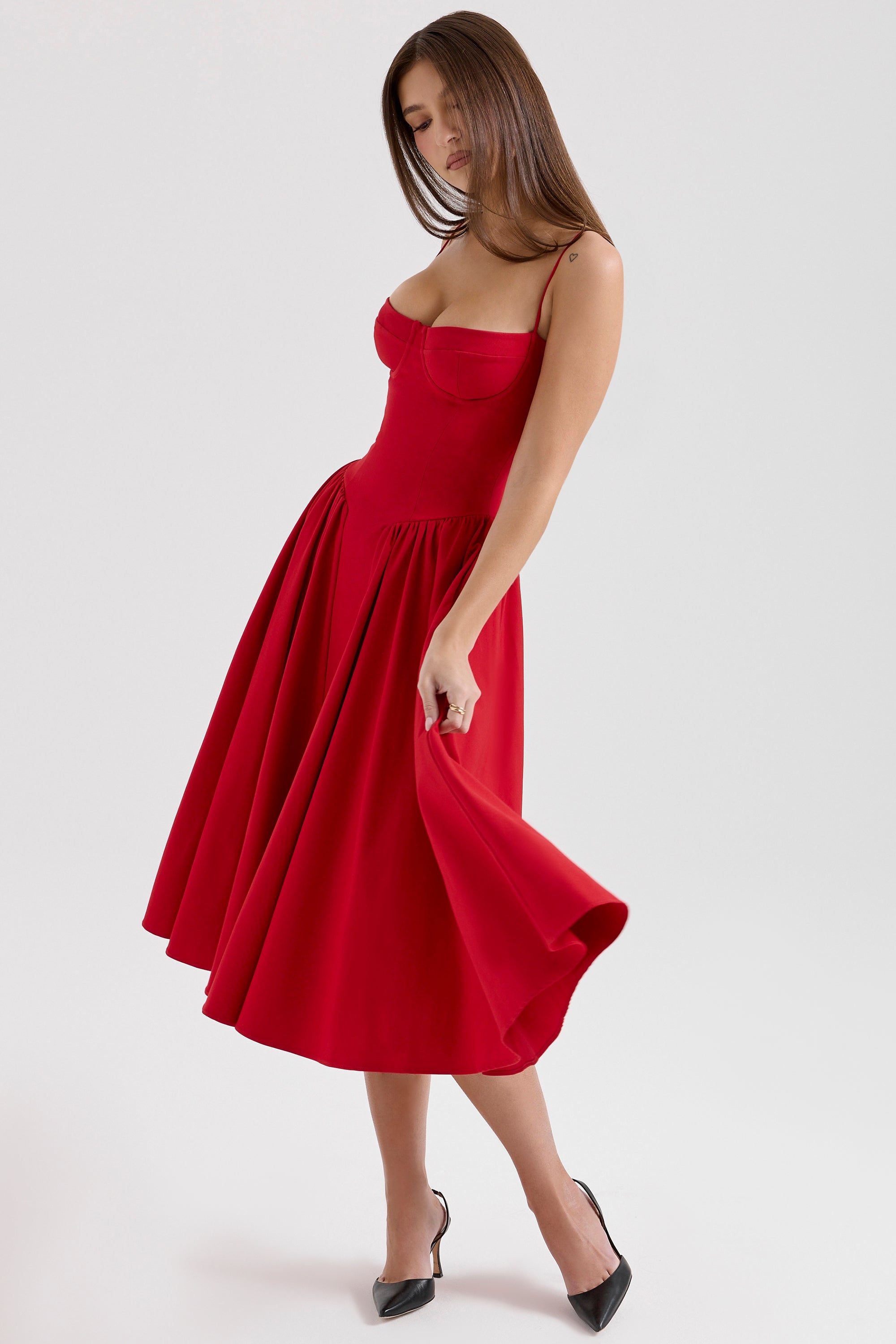 Celine Corset Midi Jurk