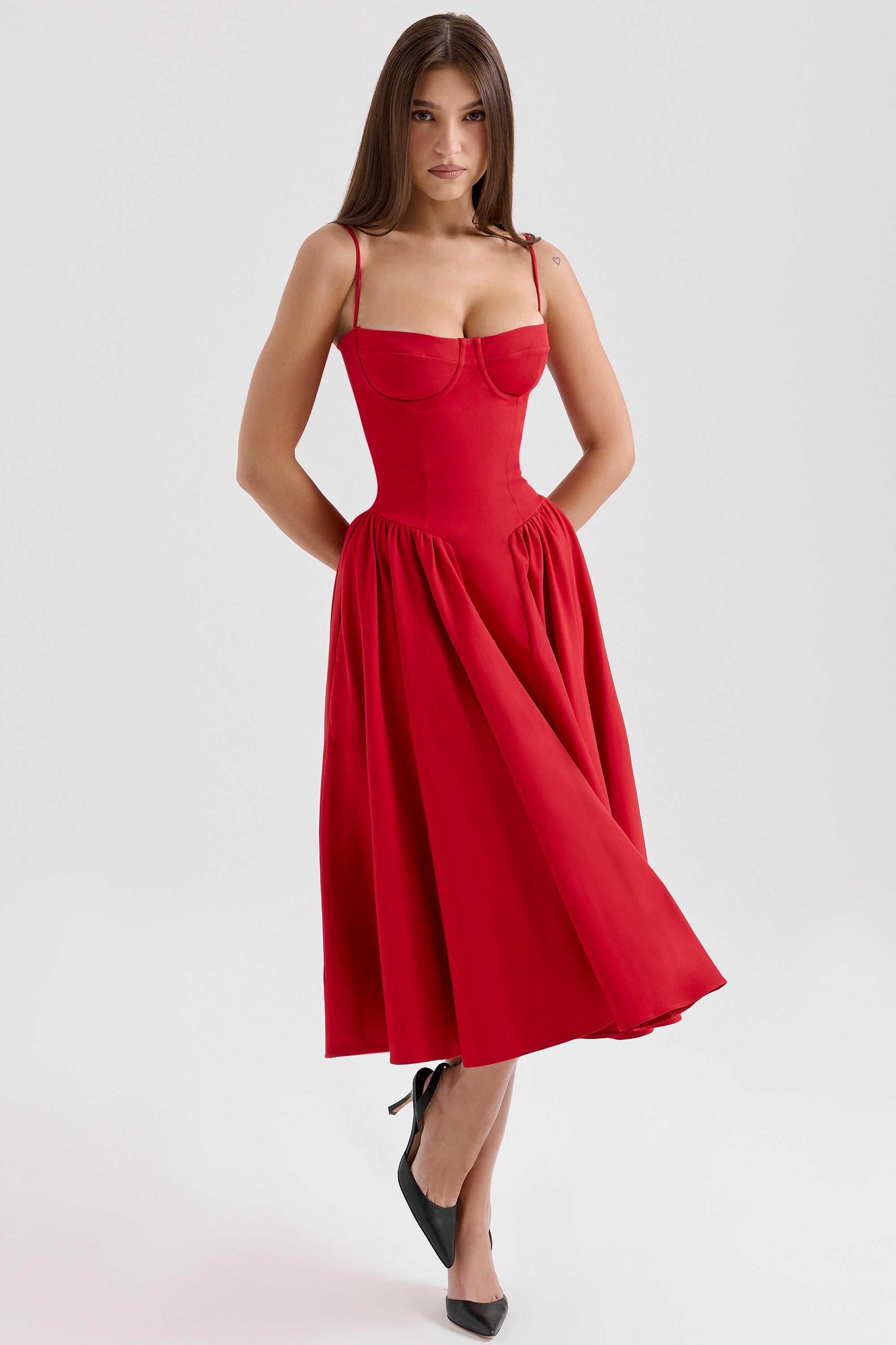 Celine Corset Midi Jurk