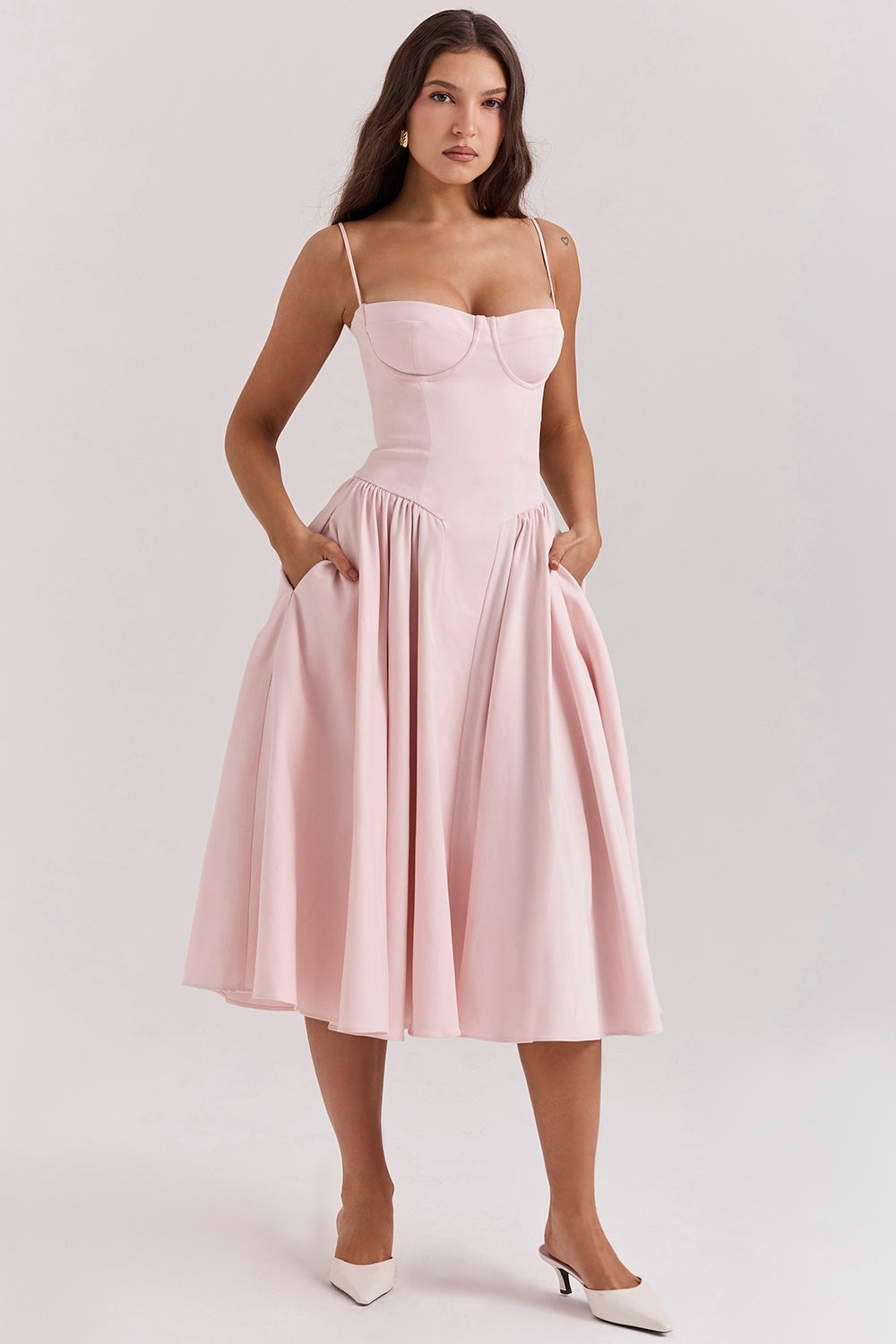 Celine Corset Midi Jurk