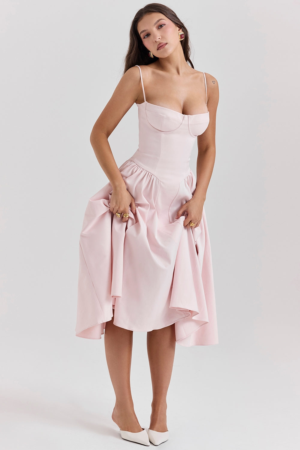 Celine Corset Midi Jurk