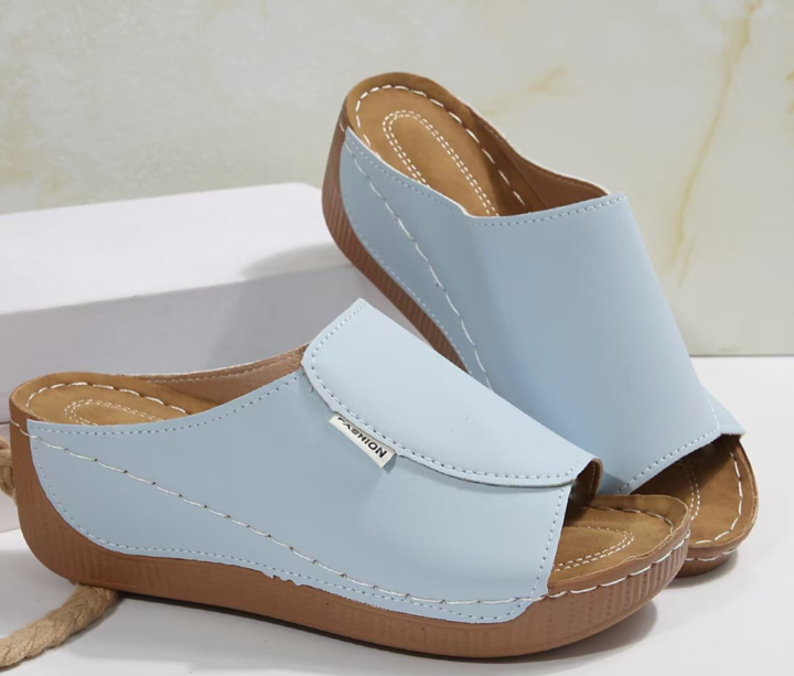 Orthocomfort™ | sandaal met 6cm comfortzool